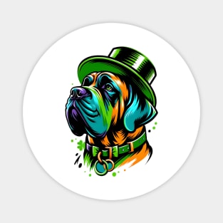 Spanish Mastiff Celebrates St Patrick's Day in Style Magnet